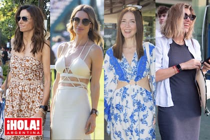 Gabriela Sabatini, María Vázquez, Cristina Pérez y Delfina Blaquier sumaron color a la gran fiesta del polo.