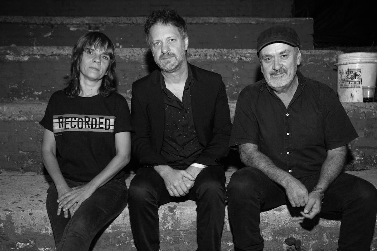 Gaby Martínez, Sebastián Schachtel y Germán Daffunchio en la previa de un show