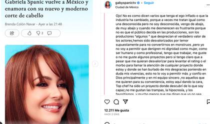 Gaby Spanic se despidió de Top Chef VIP