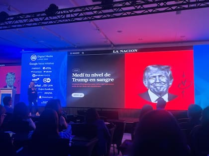 Gail Scriven, Prosecretaria General de Redacción de LA NACION, presenta formatos innovadores en el encuentro de periodismo digital que se realiza en Panamá