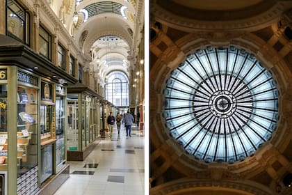 Galería y mirador Güemes: Obra de Francesco T. Gianotti (1915). Un edificio-pasaje que conecta las calles Florida y San Martín mediante una galería de 116 metros, articulando y ensamblando dos estructuras edilicias de distintos propietarios.