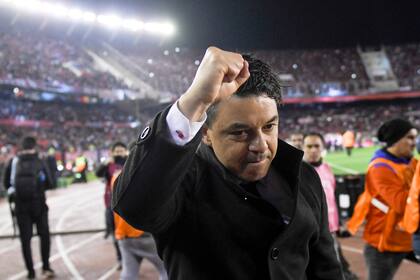 Gallardo celebra el triunfo