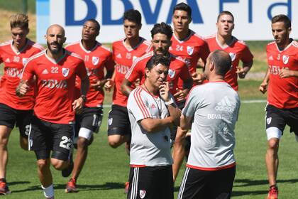 Gallardo no ve una crisis en River: el sábado, recibe a Olimpo