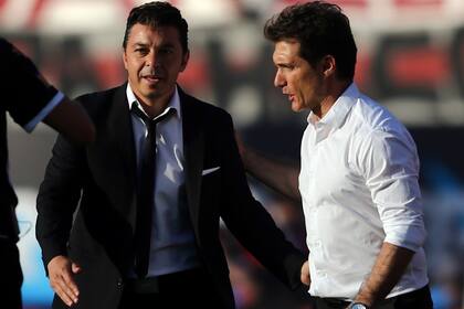 Gallardo y Barros Schelotto, a cargo del duelo táctico del sábado en el Monumental