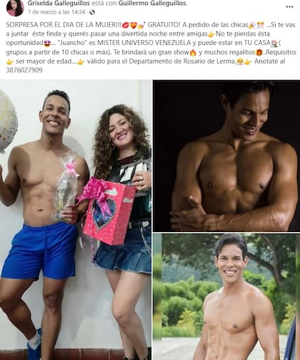 Galleguillos sorteó en marzo una noche con un stripper con motivo en el Día de la Madre
