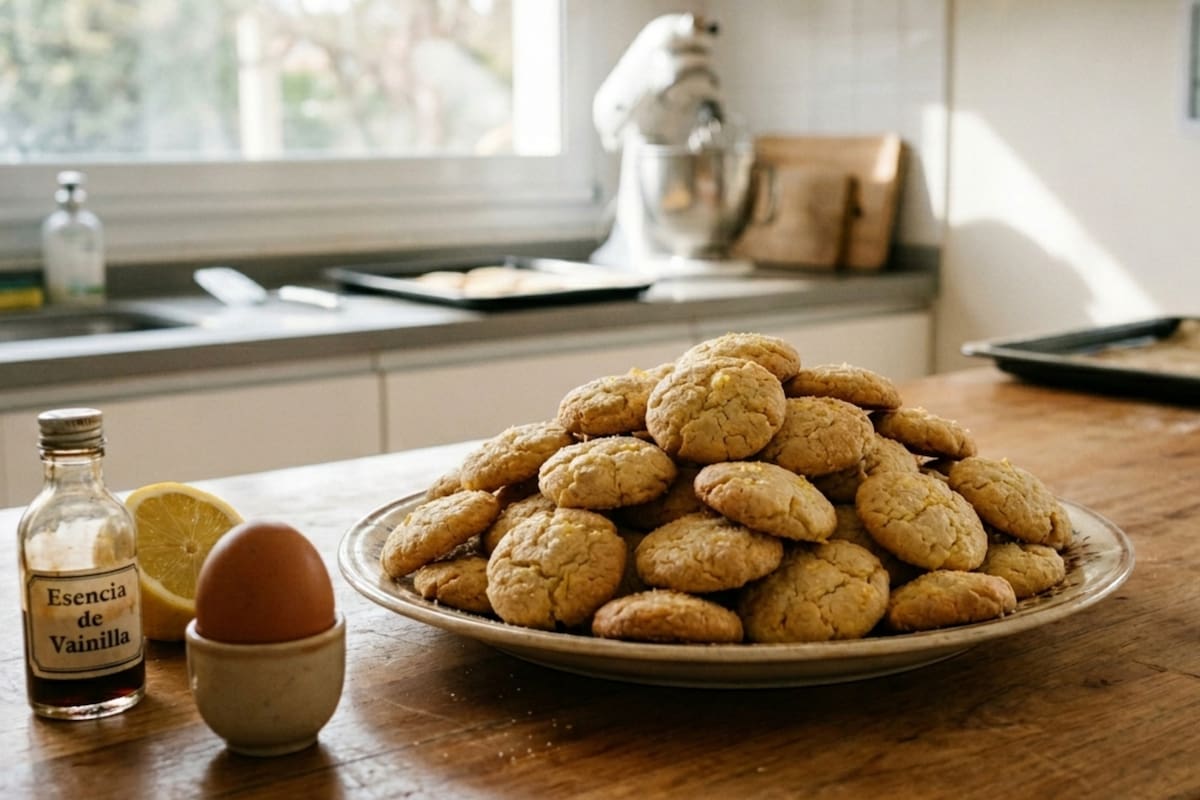 Galletitas de limón en tiempo récord (Foto: IA)