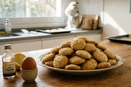 Galletitas de limón en tiempo récord (Foto: IA)
