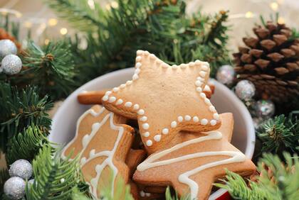 Galletitas de navidad con manteca y jenjibre
