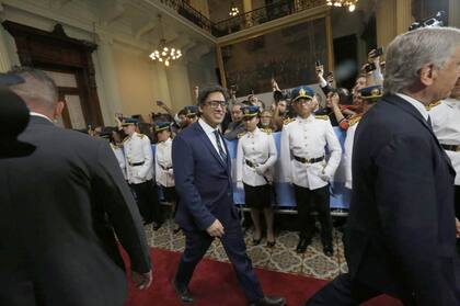 Garavano al llegar al Congreso