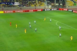 El insólito gol en contra que se hizo Racing frente a Coquimbo Unido en la Copa Sudamericana