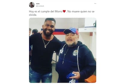 García junto a Maradona