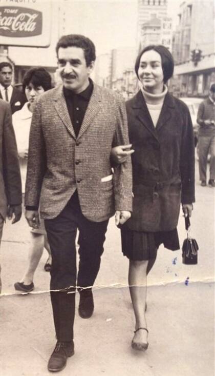 García Márquez y su esposa, Mercedes Barcha
