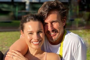 García Moritán la filmó recién levantada y Pampita no pudo ocultar su incomodidad