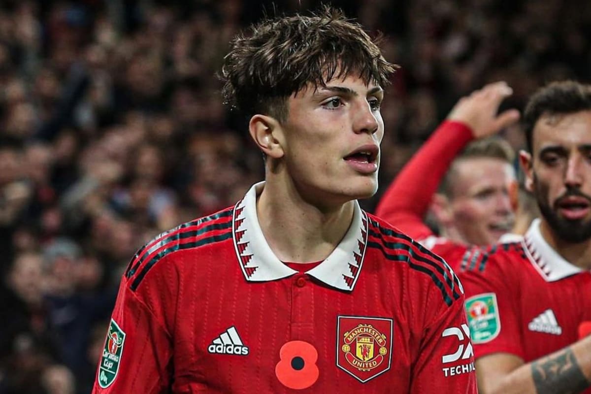 Garnacho publicó una foto suya del partido con Manchester United por FA Cup y un detalle en su ropa interior llamó la atención de los fanáticos