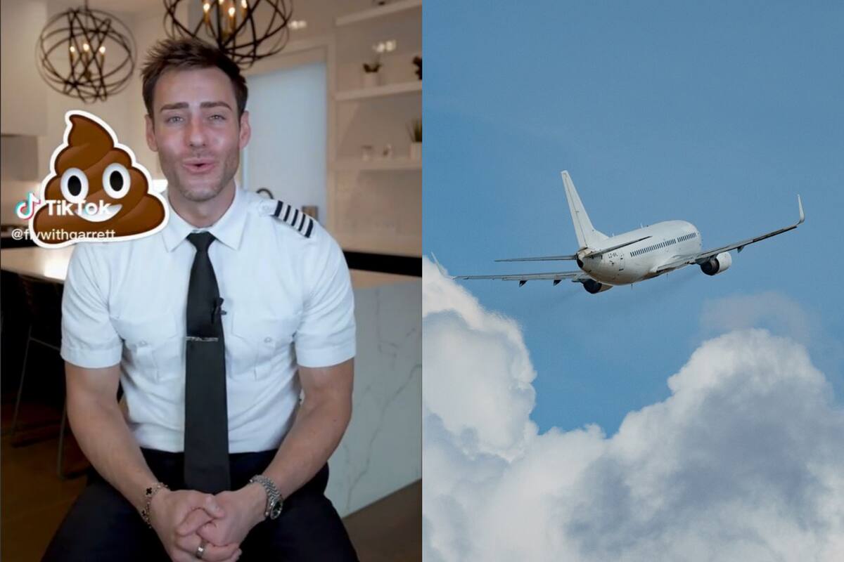 Garrett es piloto de aviación y reveló para sus seguidores uno de los más grandes secretos de las aeronaves