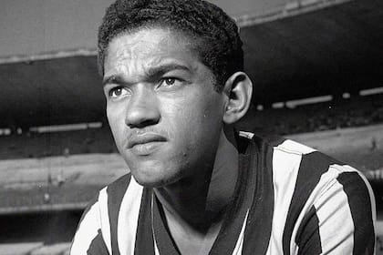 Garrincha con la camiseta del Botafogo