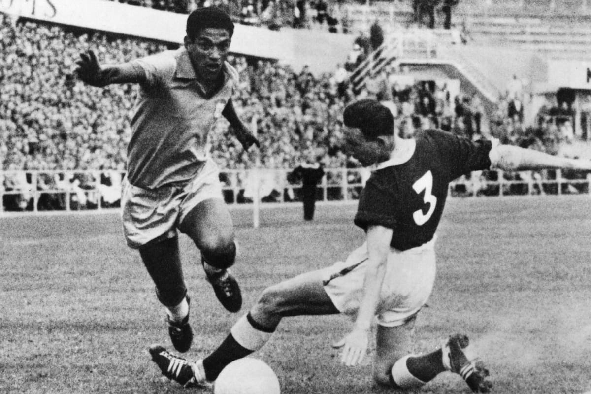 Garrincha con la camiseta del Botafogo