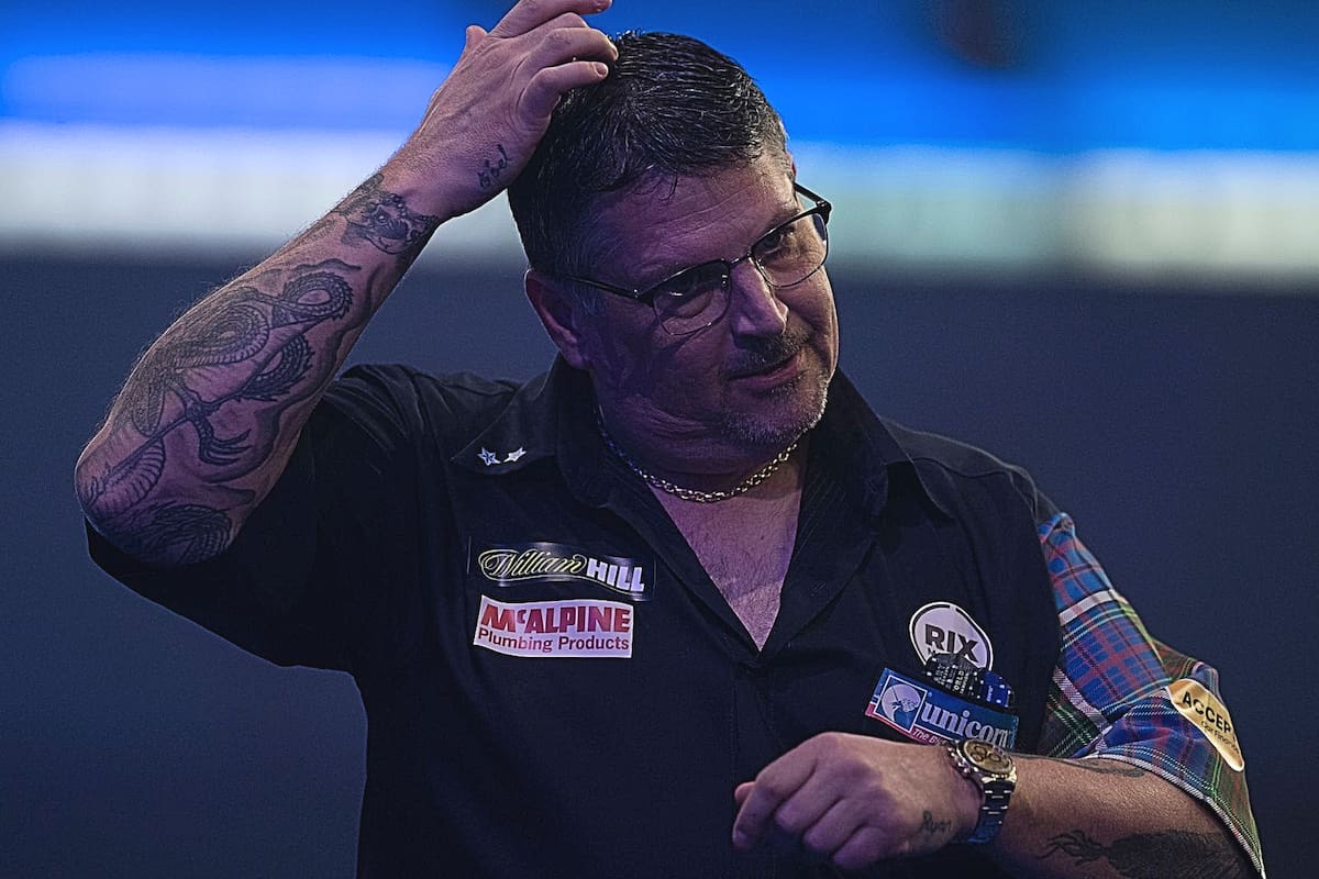 Gary Anderson y su decepción por una mala conexión