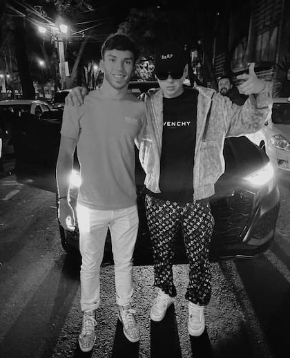 Gasly subió una foto con Bizarrap en México