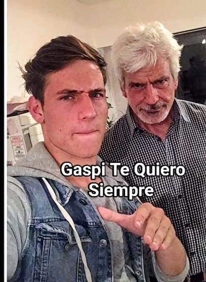 Gaspi y su padre en el último tiempo antes de su muerte