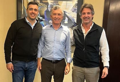 Gastón di Castelnuovo y Segundo Cernadas visitaron a Macri