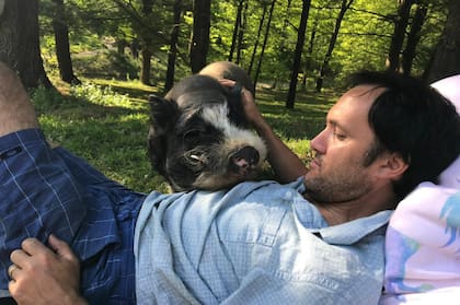 Gastón, disfrutando de la naturaleza canadiense.