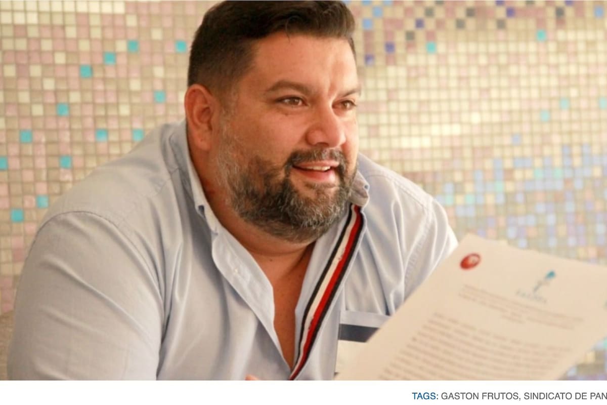 Gastón Frutos, jefe del sindicato de panaderos