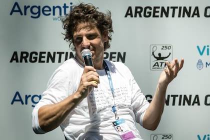 Gastón Gaudio, una de las figuras del torneo de leyendas