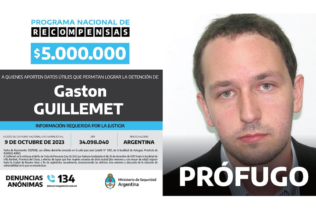 Gastón Guillemet, el prófugo más buscado