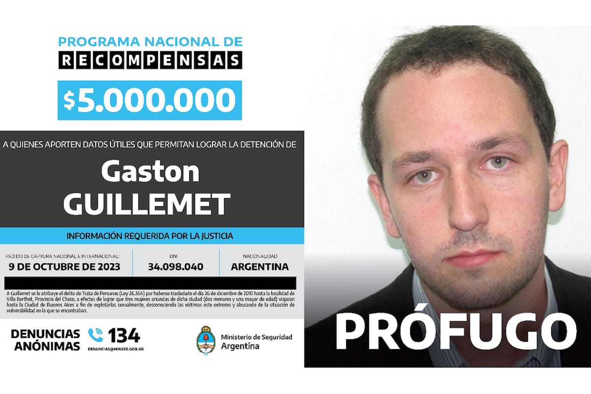 Gastón Guillemet, el prófugo mas buscado