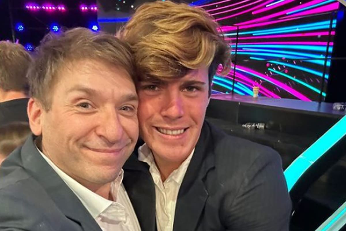 Gastón Trezeguet con el último ganador de Gran Hermano, Marcos Ginocchio