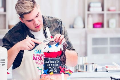 Gastón y el pastel que lo llevó al primer puesto.