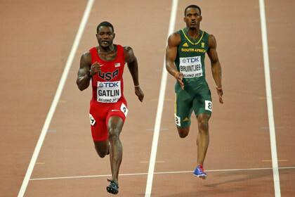 Gatlin, el más rápido en la clasificación a la semifinal