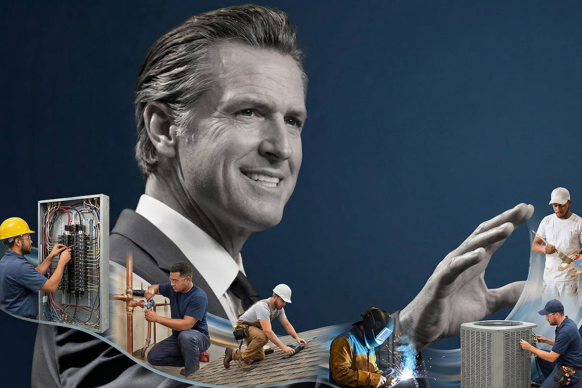 Gavin Newsom amplió el número de posiciones disponibles para aprendices en programas laborales