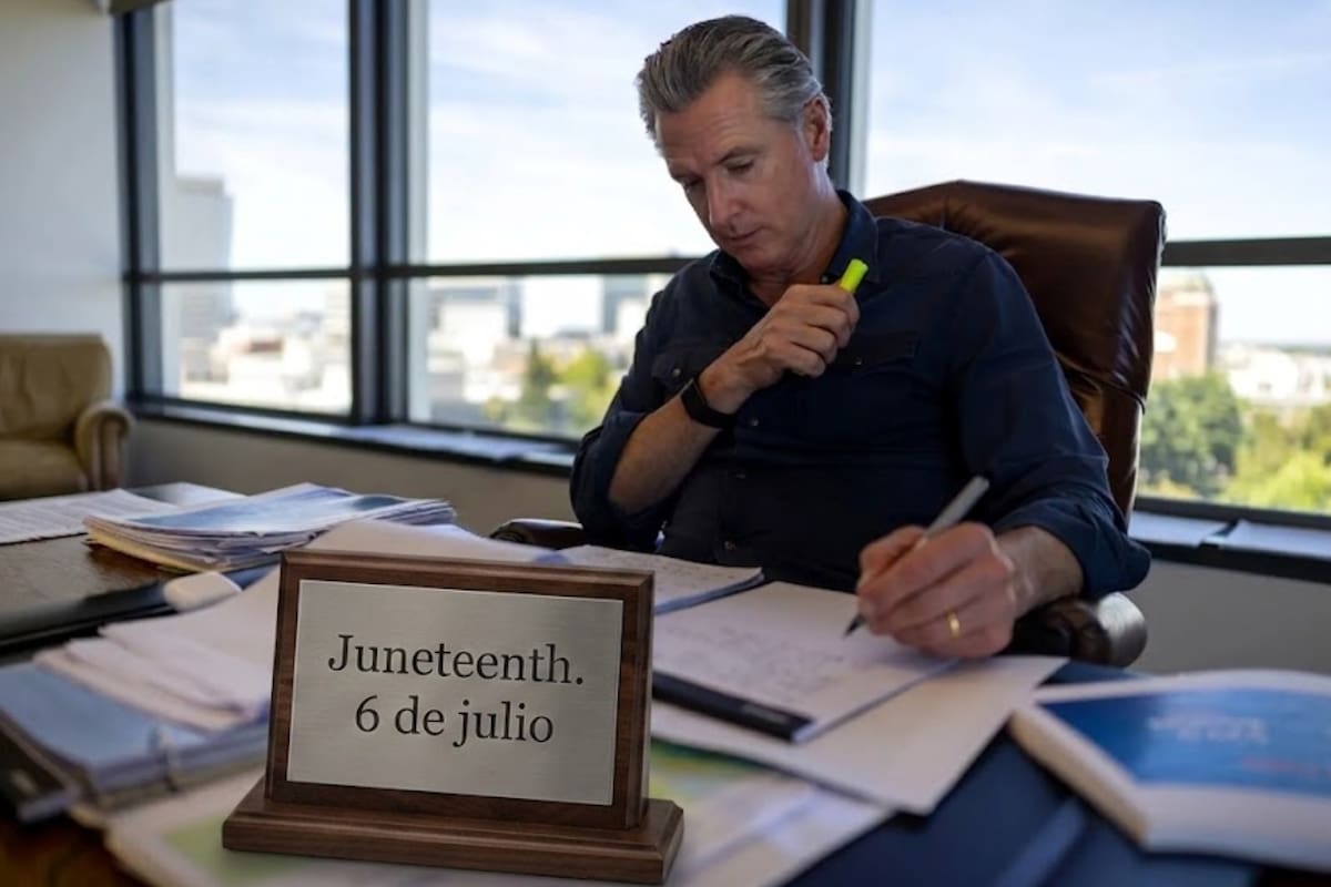 Gavin Newsom lanzó un pase gratuito especial para conmemorar Juneteenth
