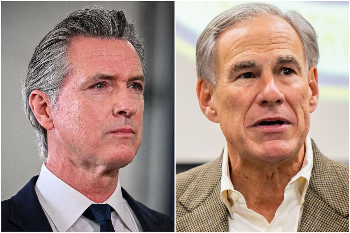 Gavin Newsom no podrá presentarse a las elecciones de este año en California por el límite de mandatos, mientras que Abbott buscará su cuarto período en Texas