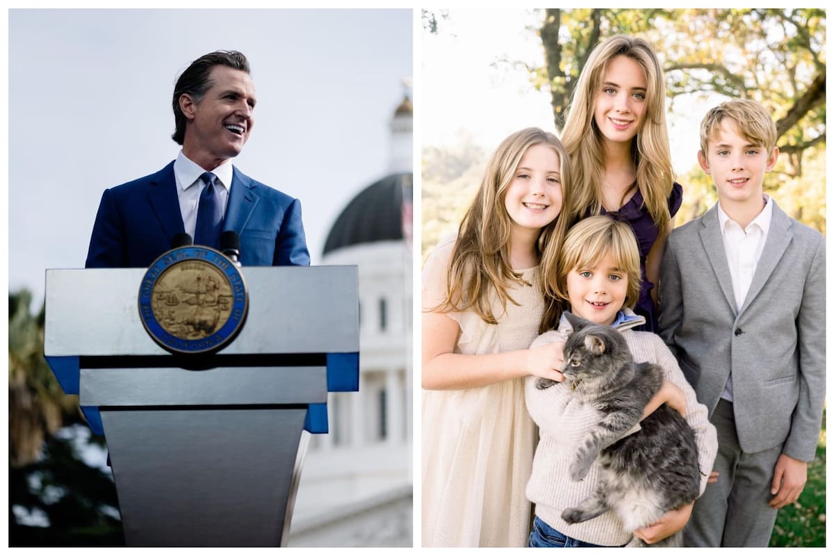 Gavin Newsom planea mudar a sus hijos de Sacramento a una exclusiva zona de California