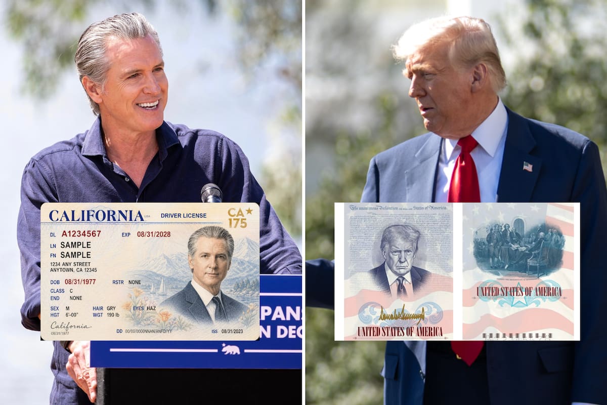 Gavin Newsom se burló de la iniciativa de Donald Trump en los nuevos pasaportes de Estados Unidos