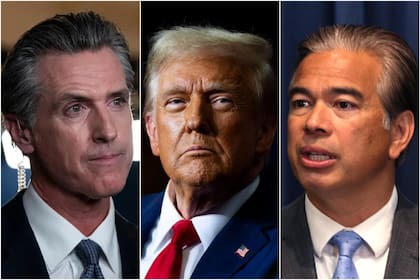 Gavin Newsom y Rob Bonta conformaron una coalición legal jy presentaron una demanda contra los aranceles de Donald Trump