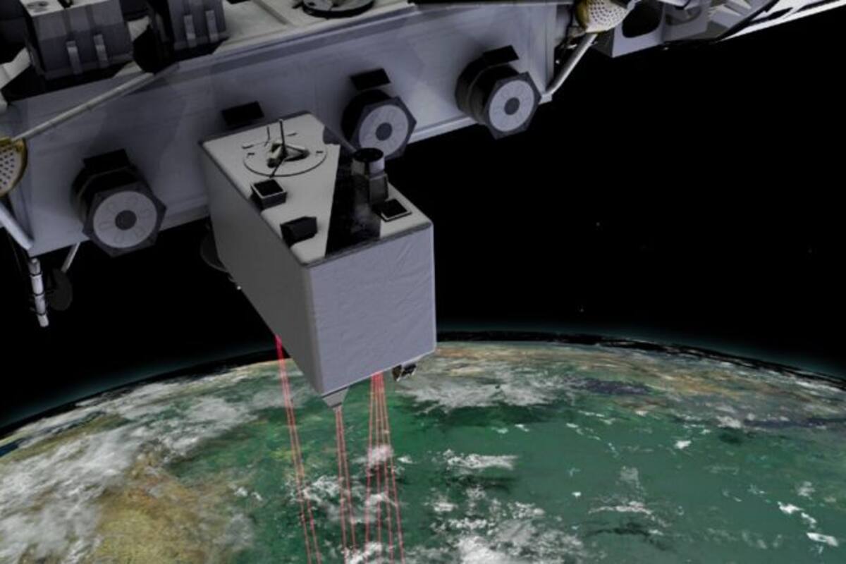 GEDI dispara pulsos de energía hacia la superficie de la Tierra 242 veces por segundo