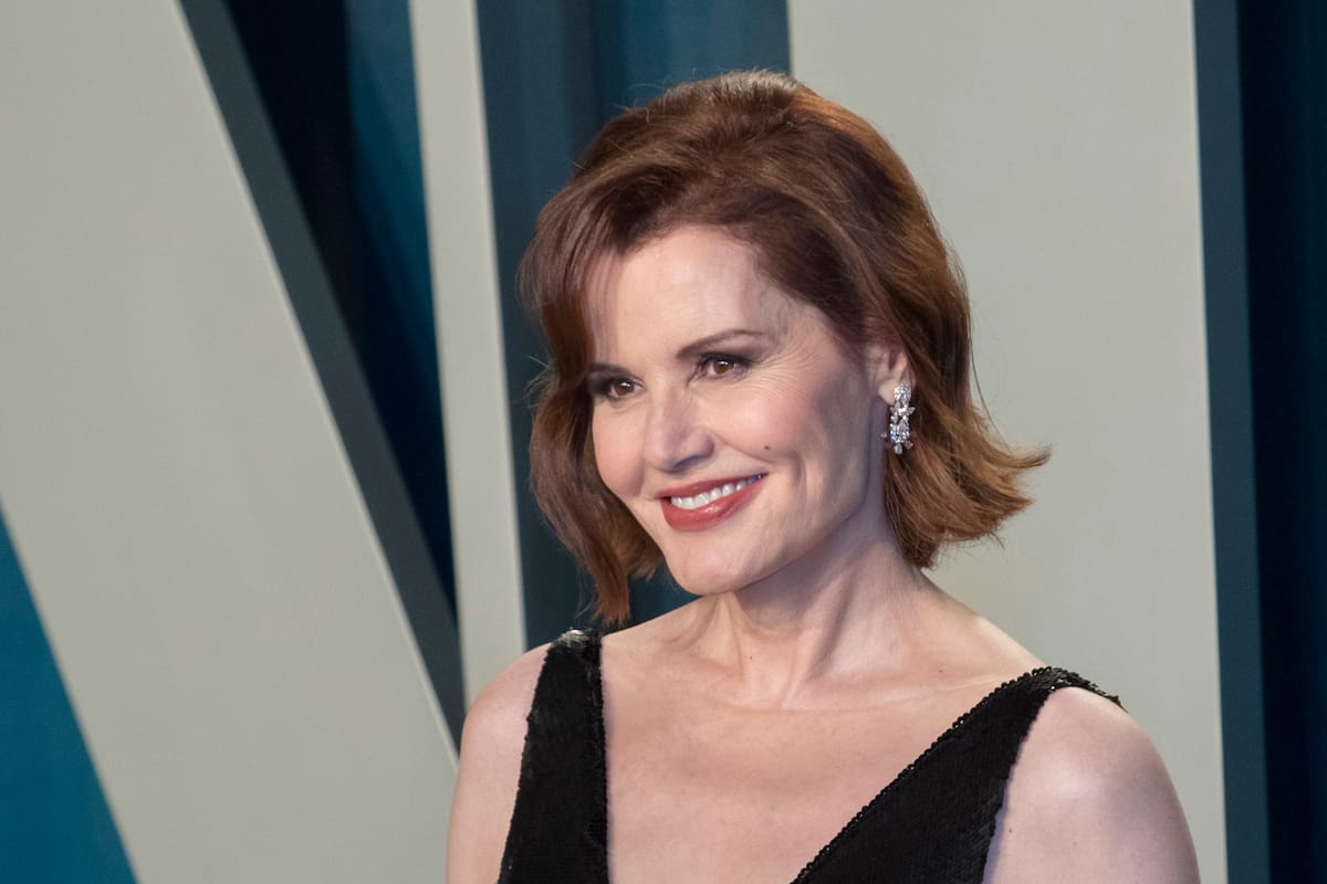 Geena Davis, en la alfombra roja de la fiesta de Vanity Fair, en febrero del año pasado