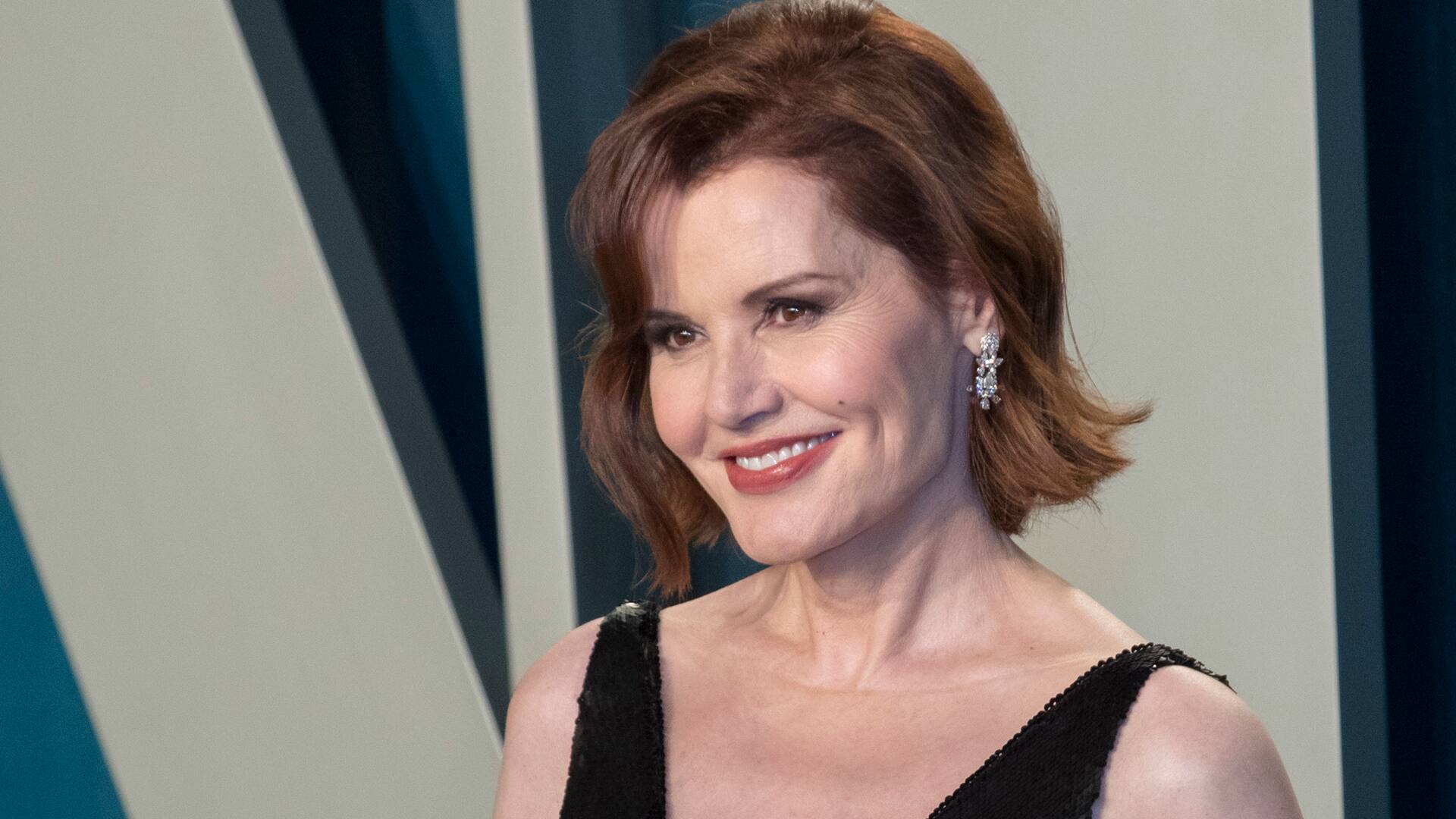 Geena Davis, en la alfombra roja de la fiesta de Vanity Fair, en febrero del año pasado