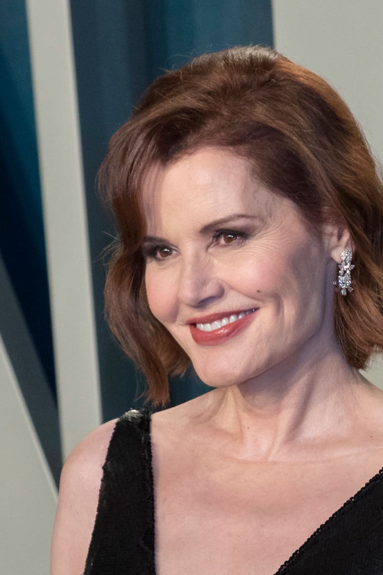 Geena Davis, en la alfombra roja de la fiesta de Vanity Fair, en febrero del año pasado