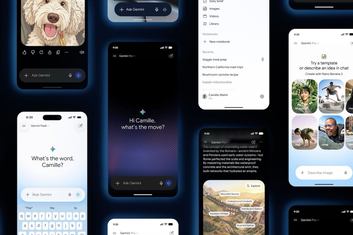 Gemini estrena nuevo diseño que según Google hace más fácil encontrar nuevas funciones