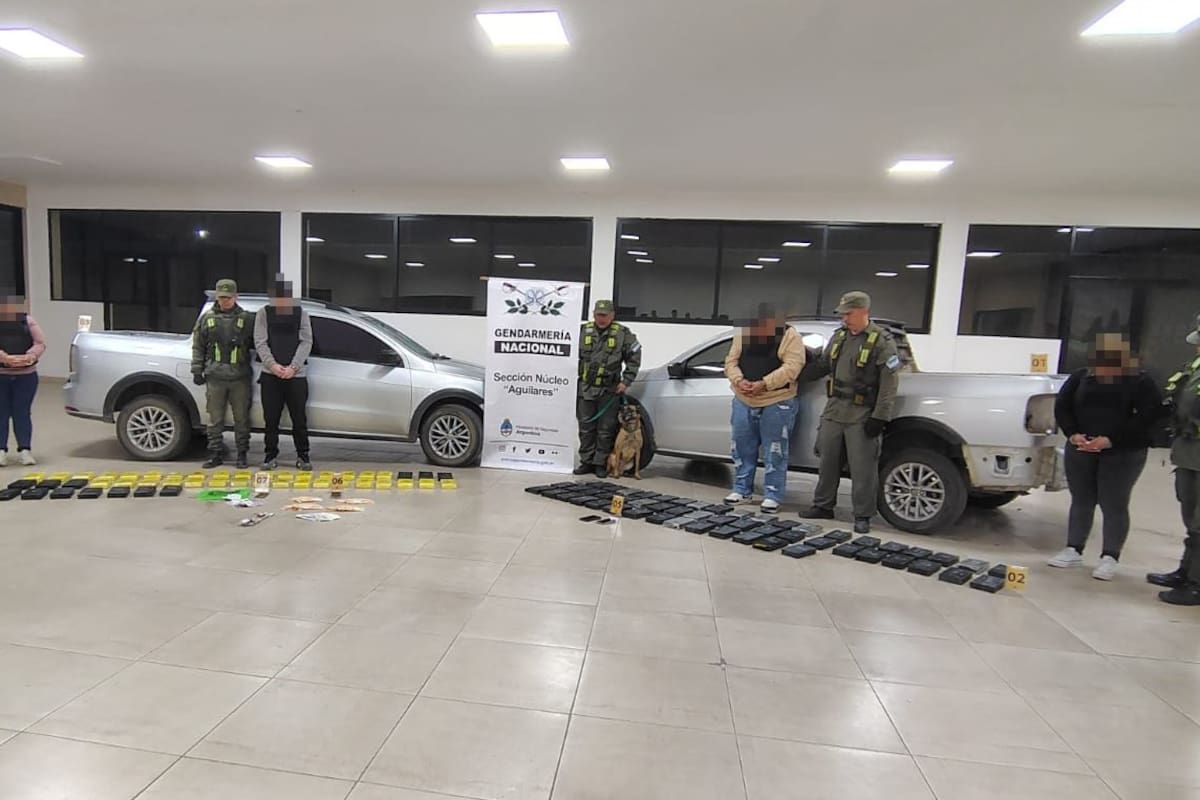 Gendarmería decomisó 106 kilos de cocaína en Tucumán