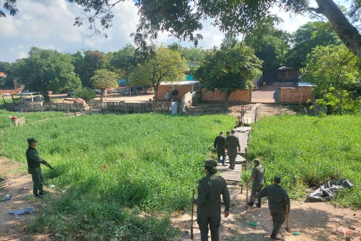 Gendarmería realizó un operativo en Clorinda