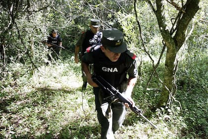 Gendarmes recorren los montes cerca de la ruta 12 en busca de narcos