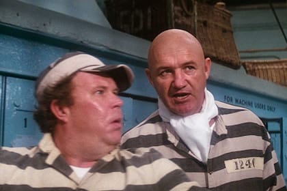 Gene Hackman y Ned Beatty, en una escena de Superman II. El actor forjó una fortuna cercana a los 80 millones de dólares