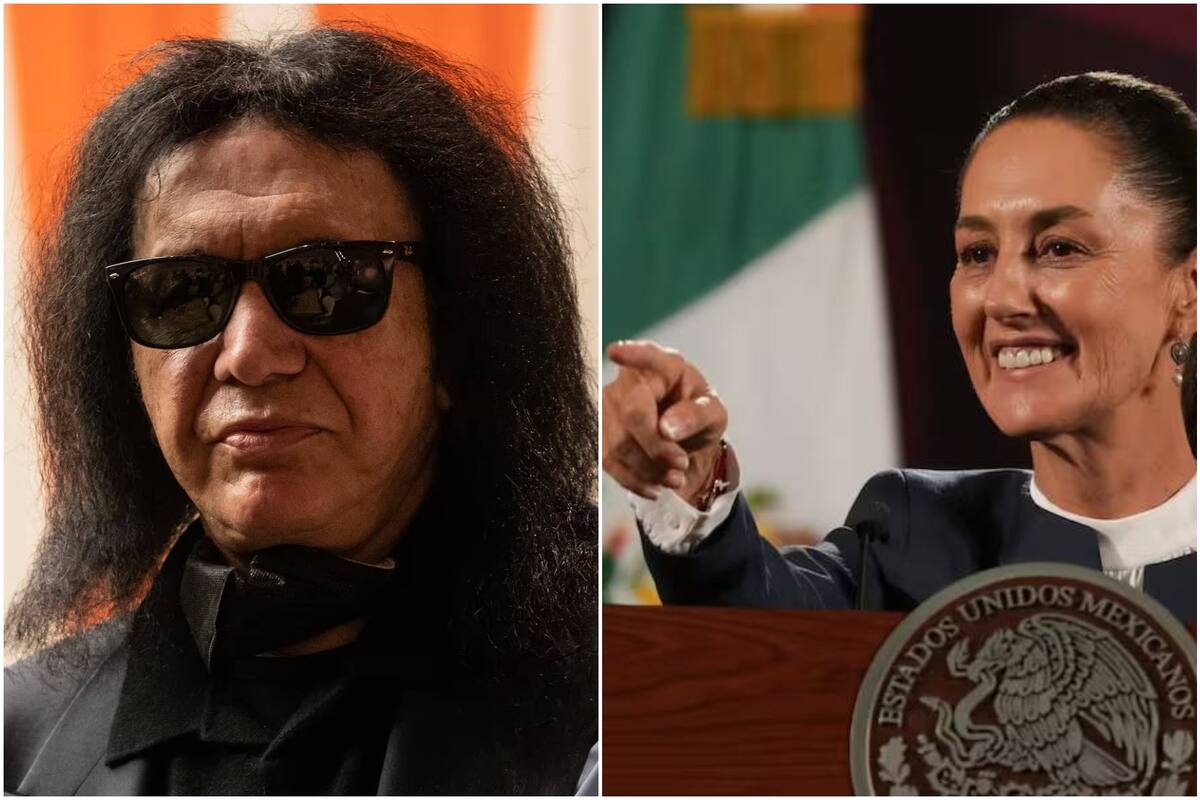 Gene Simmons salió a mostrar su agradecimiento hacia la presidenta mexicana, Claudia Sheinbaum