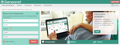 Geneanet permite conocer el origen del apellido de manera gratuita (foto: captura)